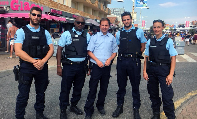 Cédric Sprenger im Polizeieinsatz in Frankreich