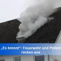 Feuer in Haus