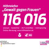 Hilfetelefon gegen Gewalt an Frauen Rufnummer 116 116