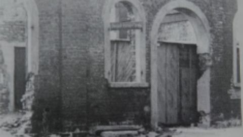 Duisburg-Ruhrort station after air raid in 1944