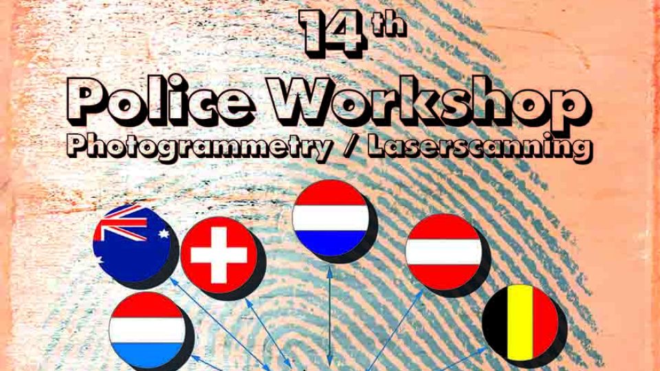 Plakat 14. Internationales Polizeiseminar Photogrammetrie / Laserscanning